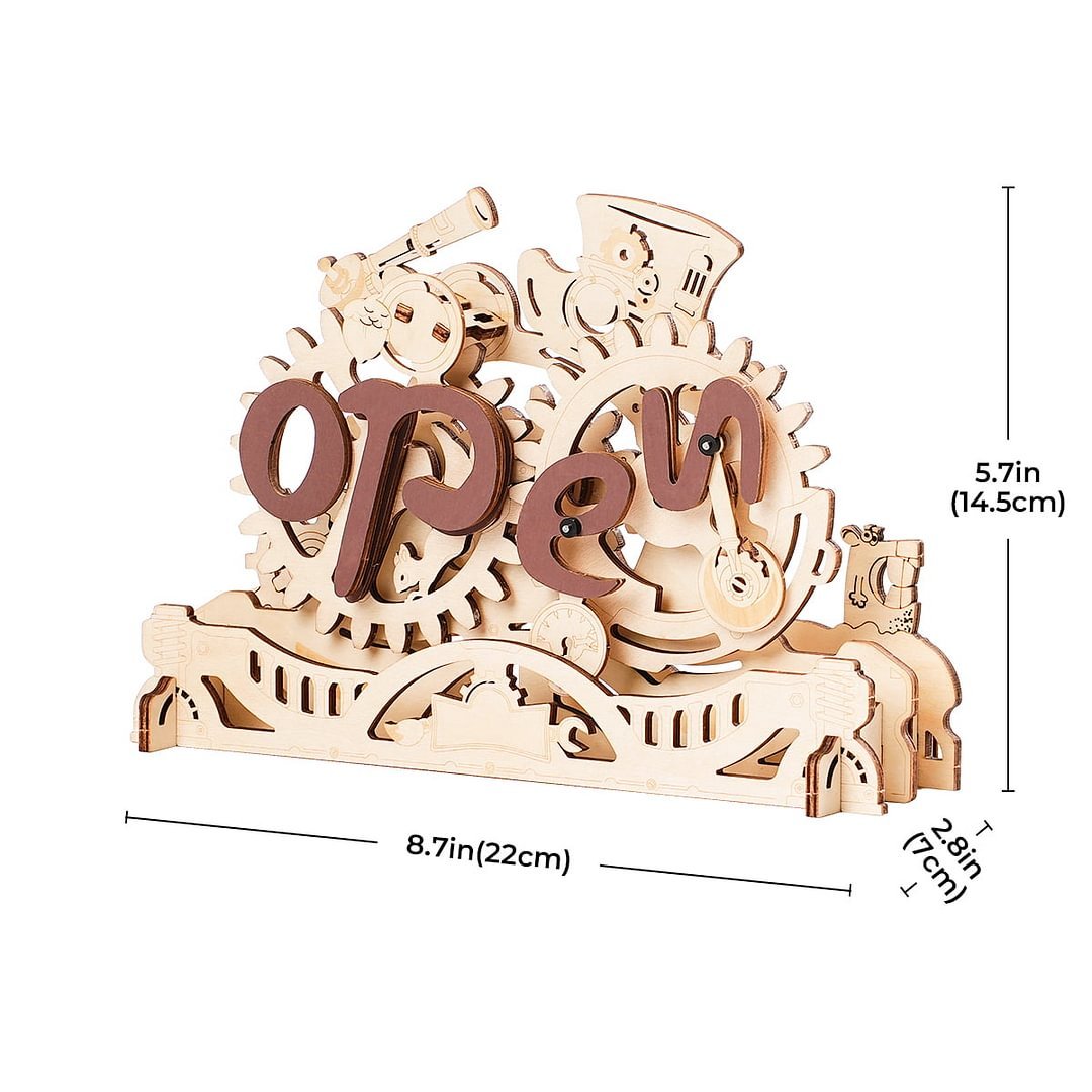 3D Wooden Puzzle | ROKR Open Closed Sign LK506