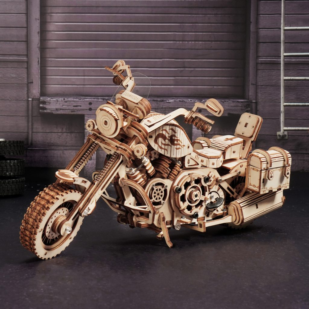 ROKR Cruiser Motorcycle 3D Wooden Puzzle LK504 [Only Ship To U.S.]