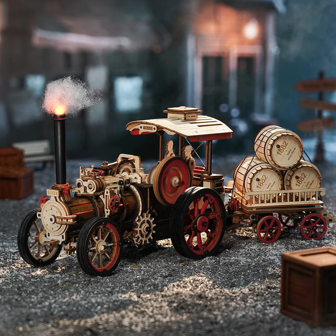 ROKR Steam Engine Mechanical 3D Wooden Puzzle LKA01