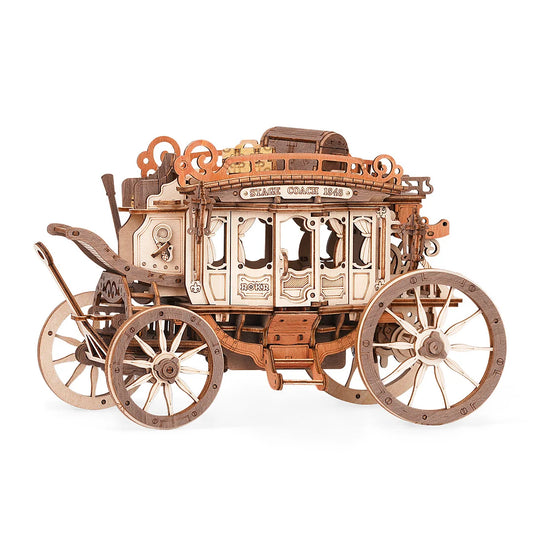 ROKR Stagecoach Mechanical Music Box 3D Wooden Puzzle AMKA1 [Only Ship To U.S.]