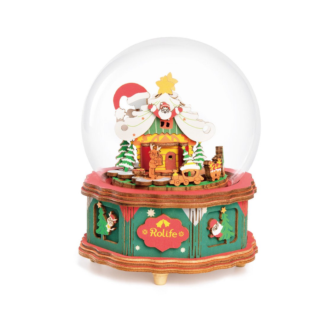 Rolife Christmas Town Music Box 3D Wooden Puzzle AM46