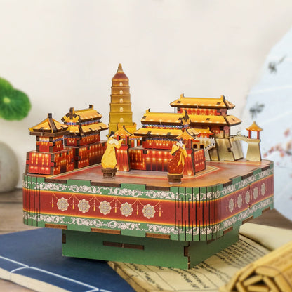 DIY 3D Wooden Puzzle Music Box | Dream To Tang Dynasty