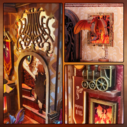 DIY Book Nook Kit | Flame Common Room