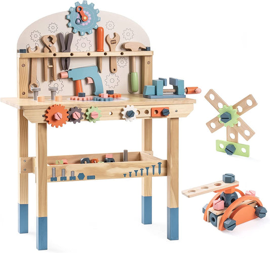 ROBUD Toy Workbench Tool Bench Set for Kids WG200