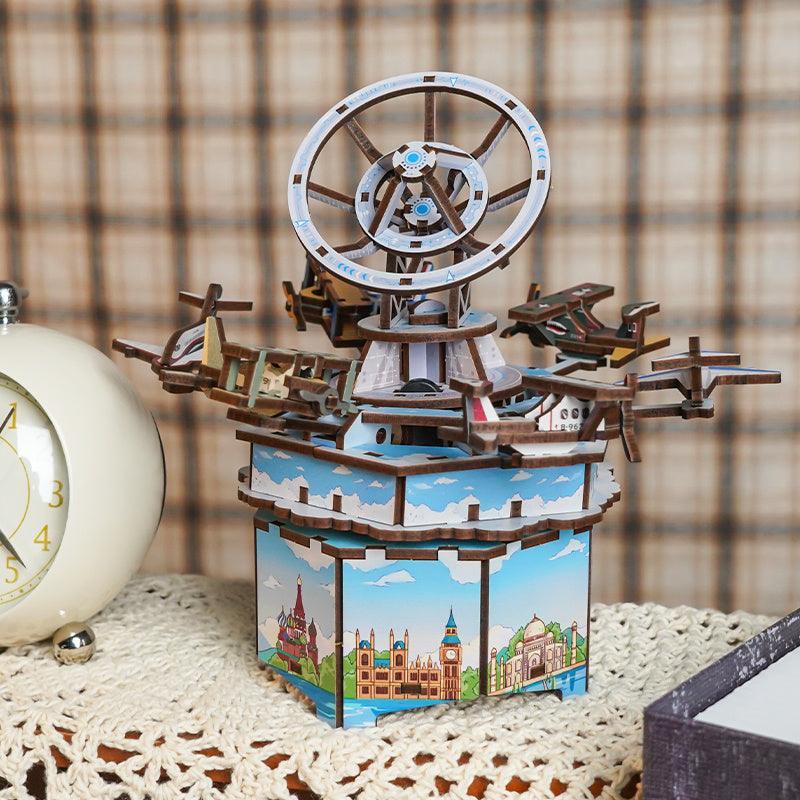 DIY 3D Wooden Puzzle Music Box | Tracks In The Sky - The Emporium