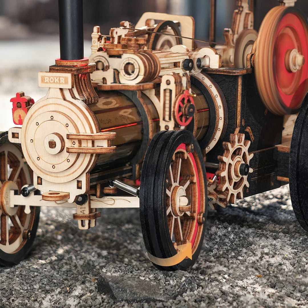 ROKR Steam Engine Mechanical 3D Wooden Puzzle LKA01