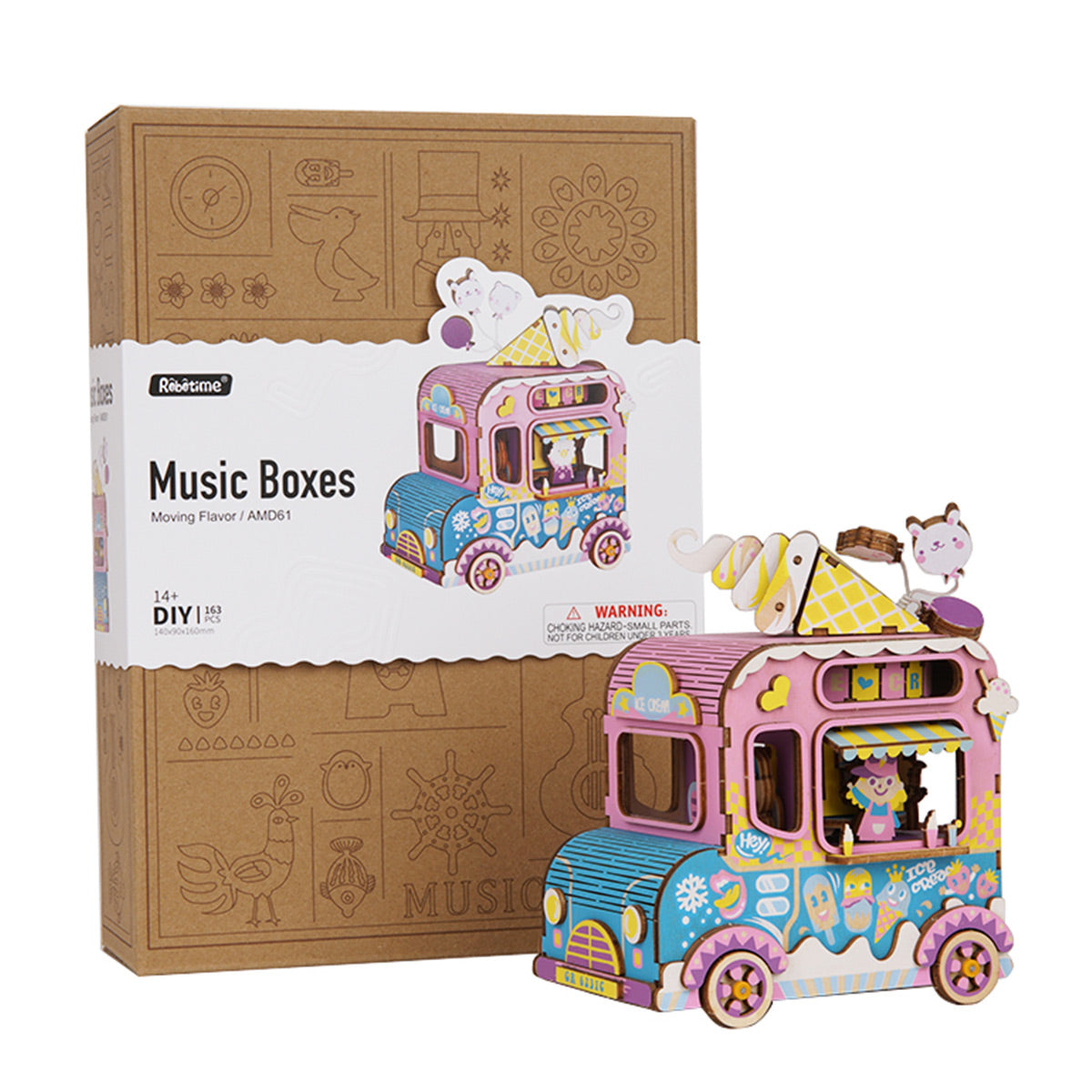 Rolife Moving Flavor Music Box AMD61 | English Manual