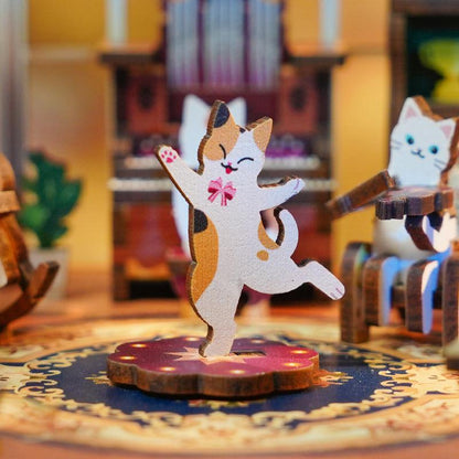 DIY 3D Wooden Puzzle Music Box | Cat's Family - The Emporium