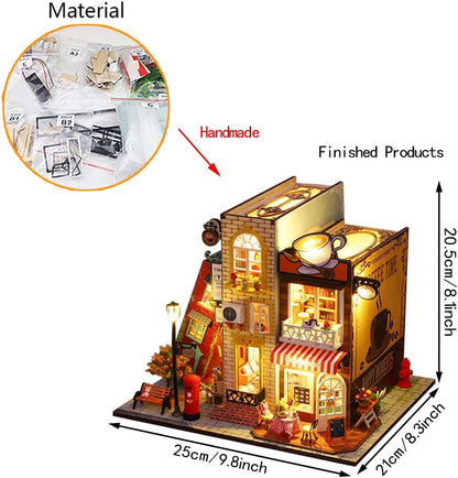 Inside and Outside the Book DIY Miniature House Kit