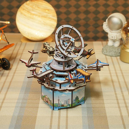 DIY 3D Wooden Puzzle Music Box | Tracks In The Sky - The Emporium