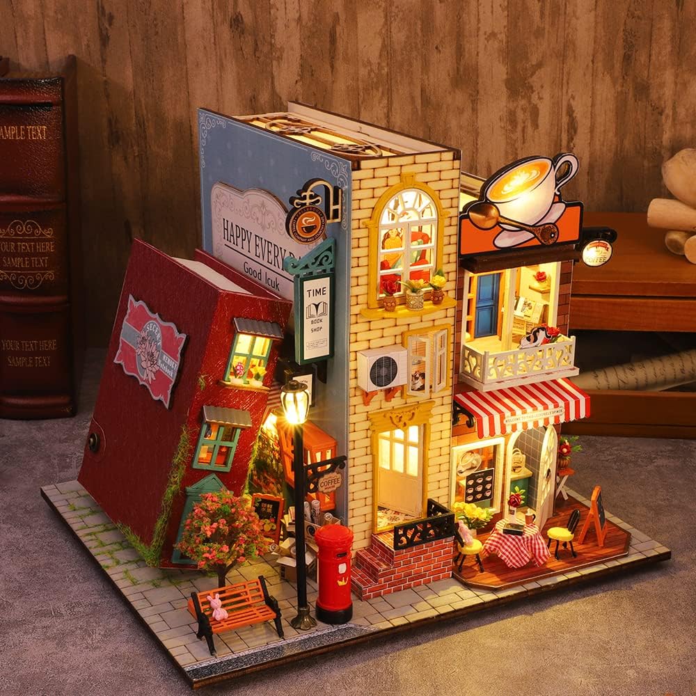 Inside and Outside the Book DIY Miniature House Kit - The Emporium