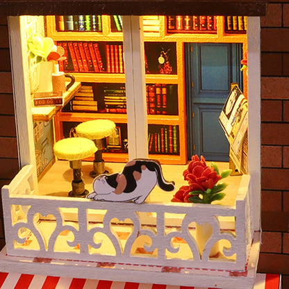 Inside and Outside the Book DIY Miniature House Kit