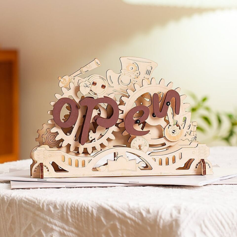 3D Wooden Puzzle | ROKR Open Closed Sign LK506