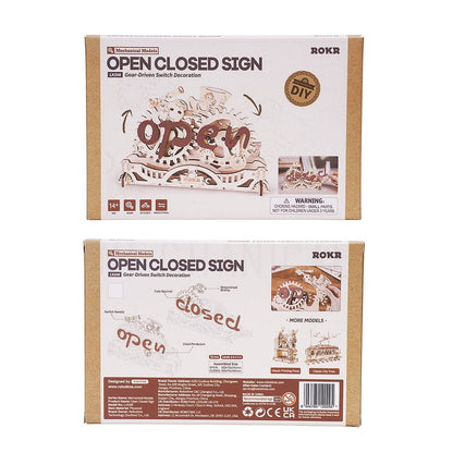 3D Wooden Puzzle | ROKR Open Closed Sign LK506