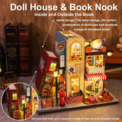 Inside and Outside the Book DIY Miniature House Kit