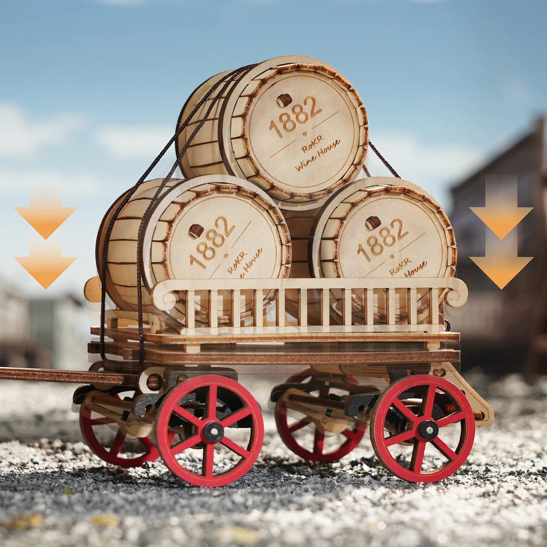 ROKR Steam Engine Mechanical 3D Wooden Puzzle LKA01