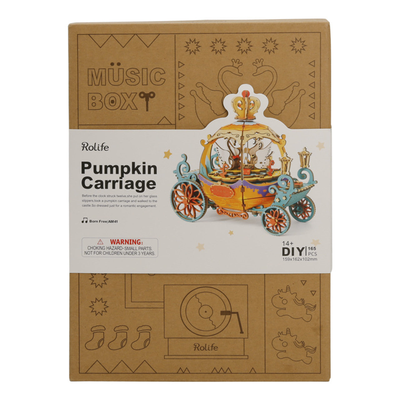 Rolife Pumpkin Carriage Music Box AM41 | English Manual