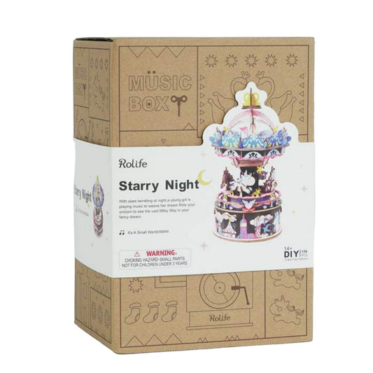 Rolife Starry Night Music Box AM44 | English Manual