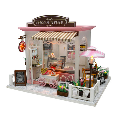 Chocolate Shop DIY Miniature House Kit