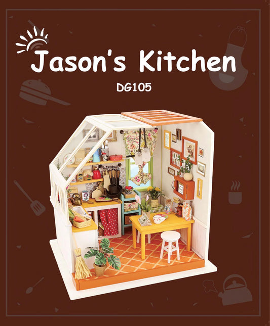 Rolife Jason's Kitchen DIY Miniature House DG105 | English Manual