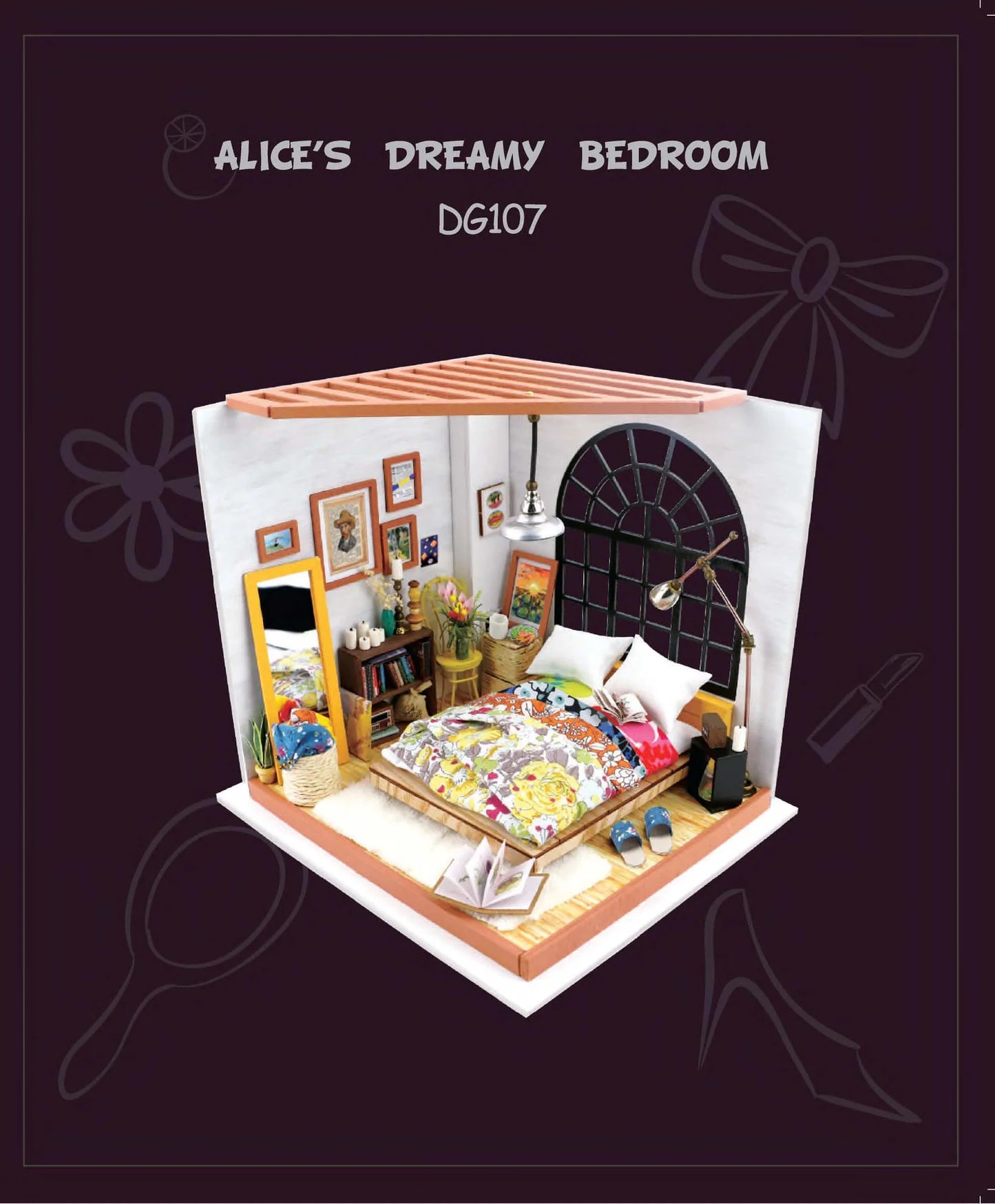 Rolife Alice's Dreamy Bedroom DIY Miniature House DG107 | English Manual