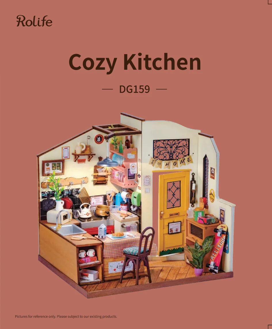 Rolife Cozy Kitchen DIY Miniature House DG159 | English Manual