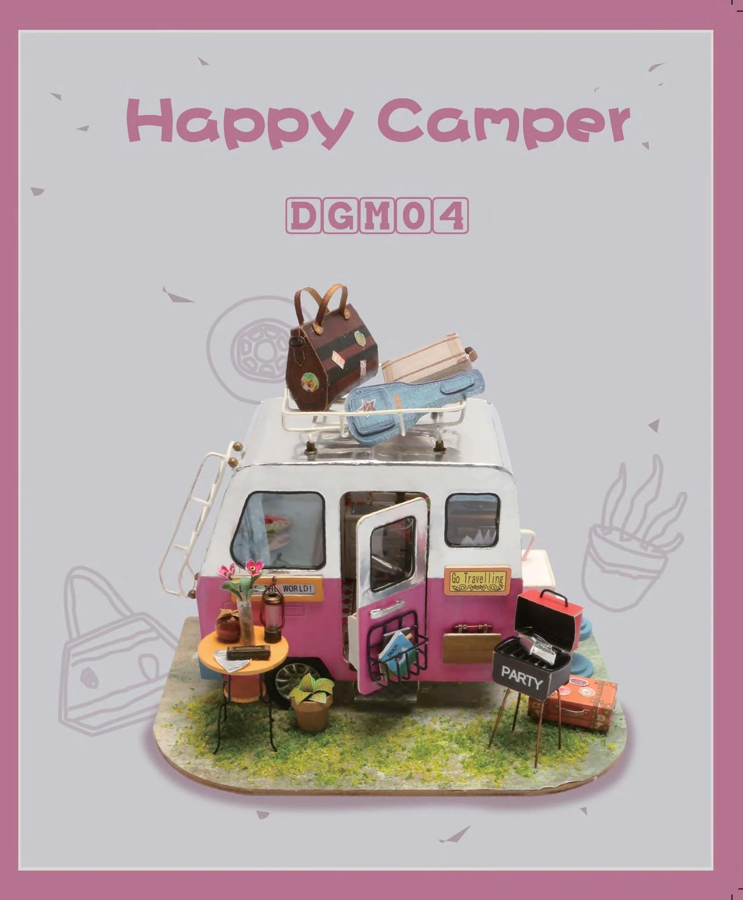 Rolife Happy Camper DIY Miniature House DGM04 | English Manual