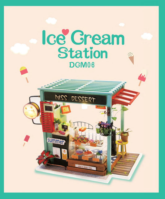 Rolife Ice Cream Station DIY Miniature House DGM06 | English Manual