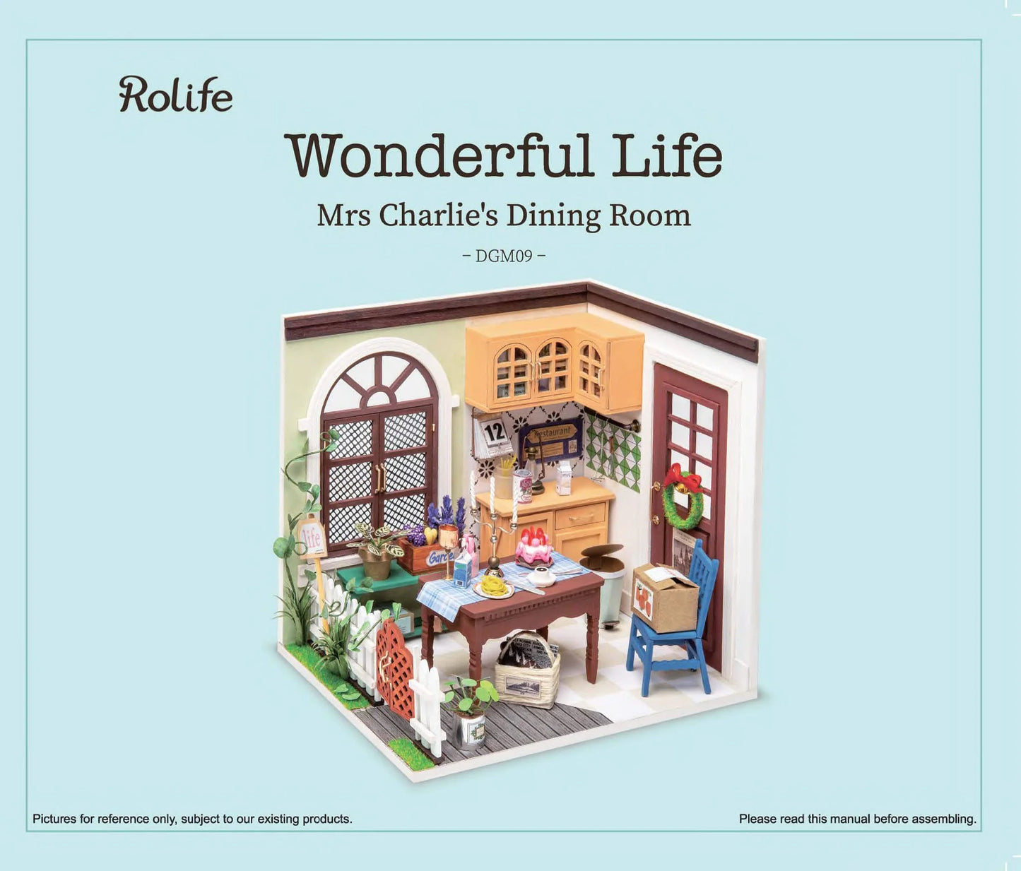 Rolife Mrs Charlie's Dining Room DIY Miniature House DGM08 | English Manual