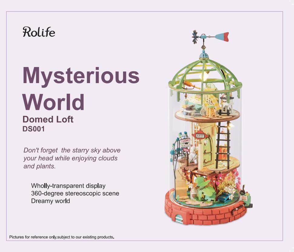 Rolife Domed Loft DIY Miniature House DS001 | English Manual