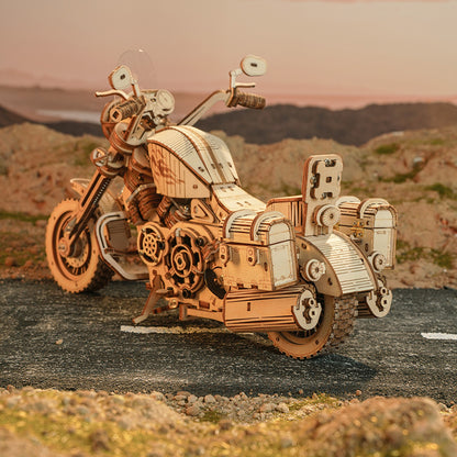 ROKR Cruiser Motorcycle 3D Wooden Puzzle LK504 [Only Ship To U.S.]