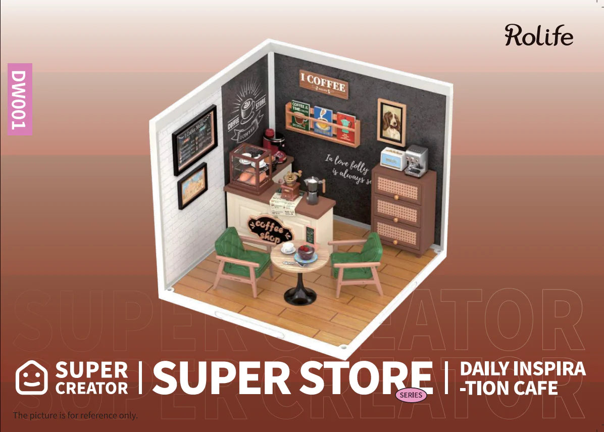 Rolife Super Creator Daily Inspiration Cafe DW001 | English Manual