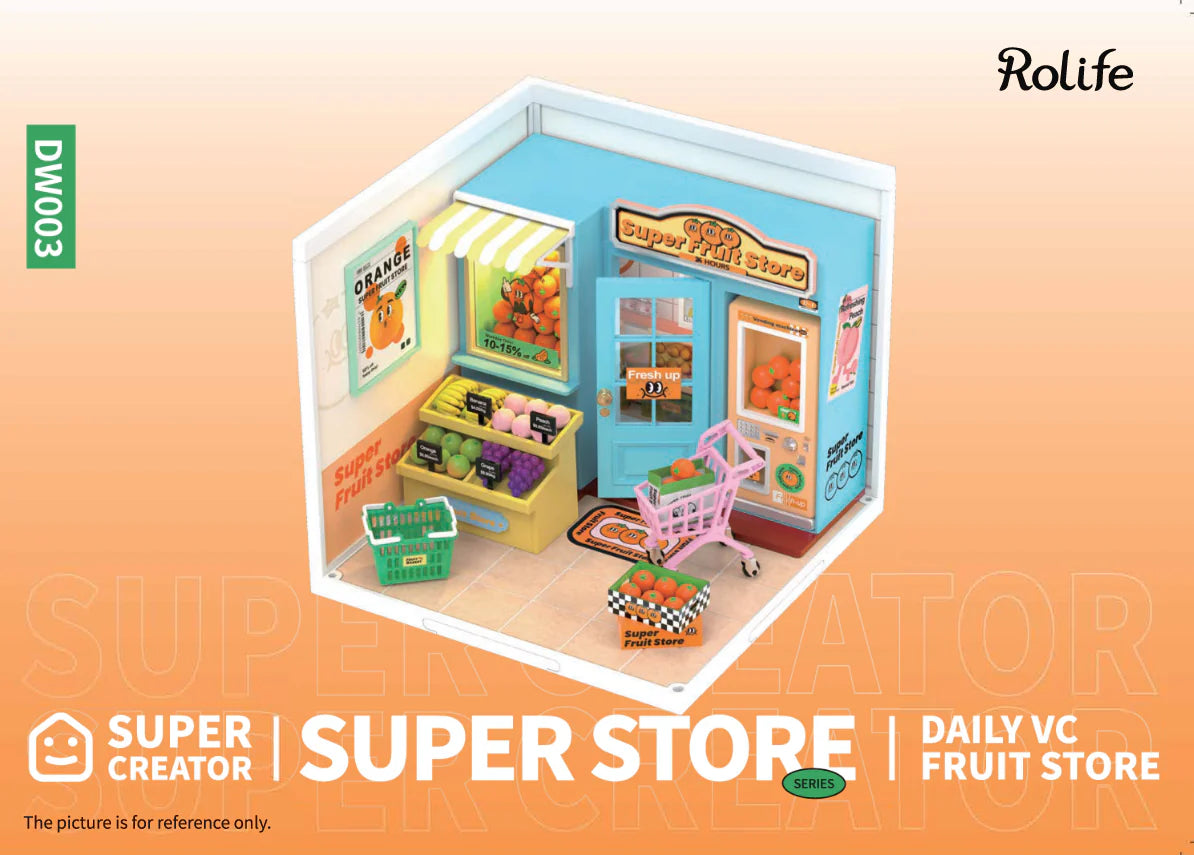 Rolife Super Creator Super Fruit Store Plastic DW003 | English Manual