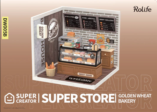 Rolife Super Creator Golden Wheat Bakery DW005 | English Manual