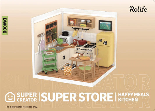 Rolife Super Creator Happy Meals Kitchen DW008 | English Manual