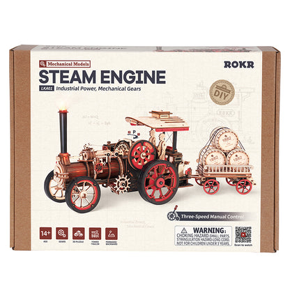 ROKR Steam Engine Mechanical 3D Wooden Puzzle LKA01