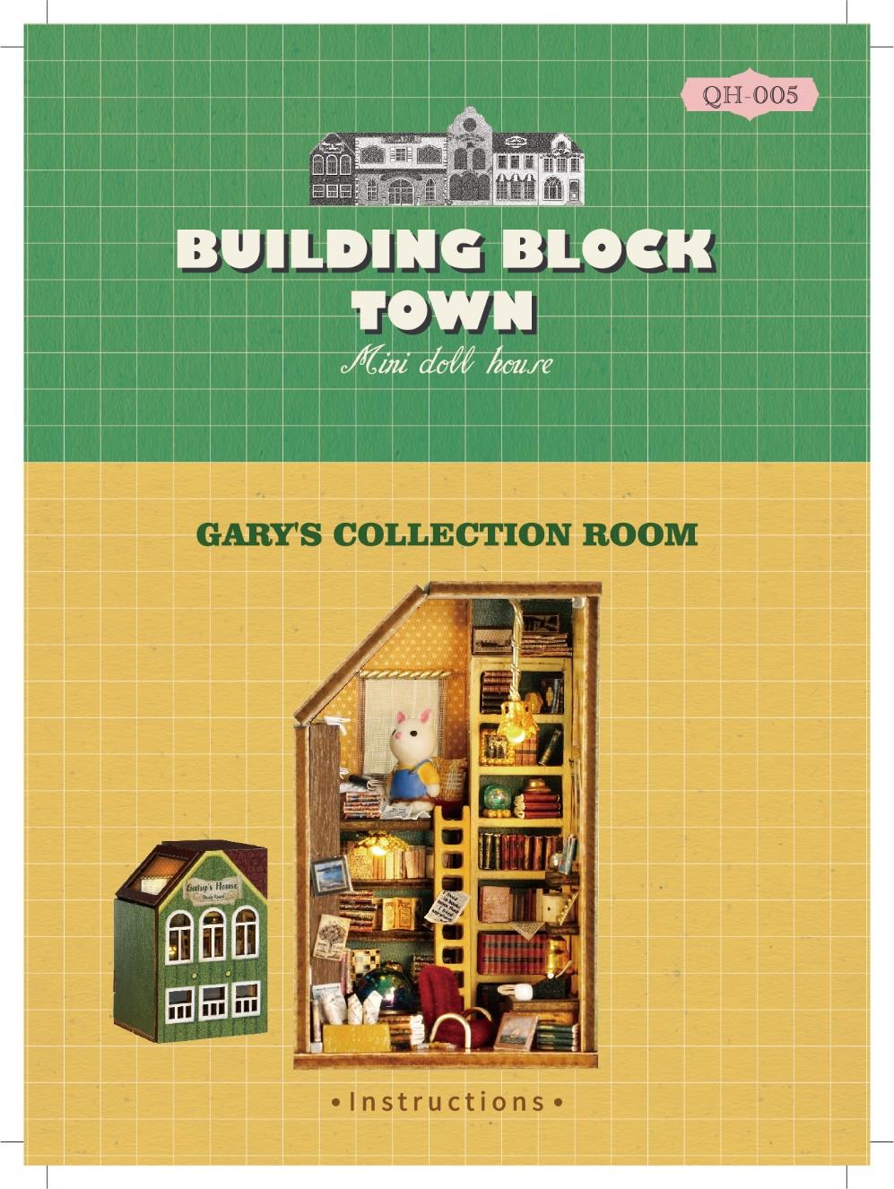 Gary's Collection Room Building Block Town QH-005 | English Manual