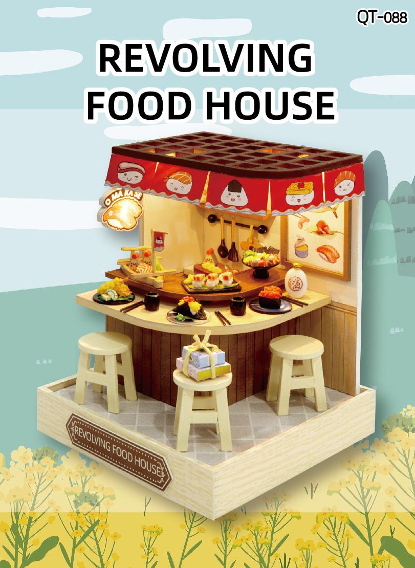 Revolving Food House Corner of Happiness QT-088 | English Manual