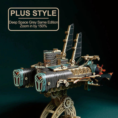 20000 Leagues Under the Sea Steampunk Airship | 3D Wooden Puzzle