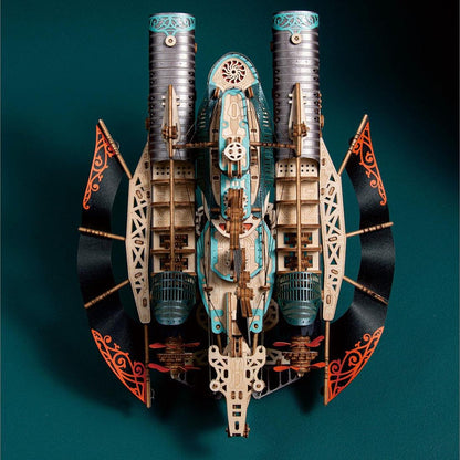 20000 Leagues Under the Sea Steampunk Airship | 3D Wooden Puzzle