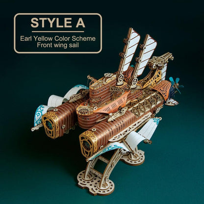 20000 Leagues Under the Sea Steampunk Airship | 3D Wooden Puzzle