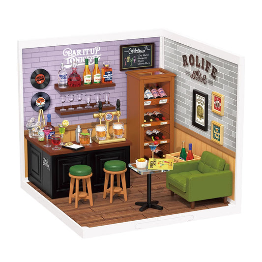 Leisurely Cheers Bar | Rolife Plastic DIY Super Creator Miniature House Kit DW012