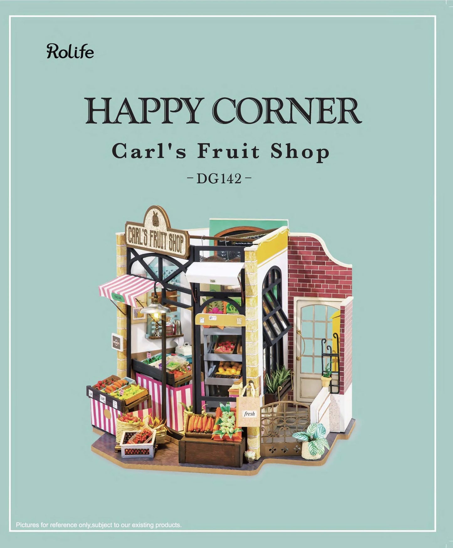 Rolife Carl's Fruit Shop DIY Miniature House DG142 | English Manual