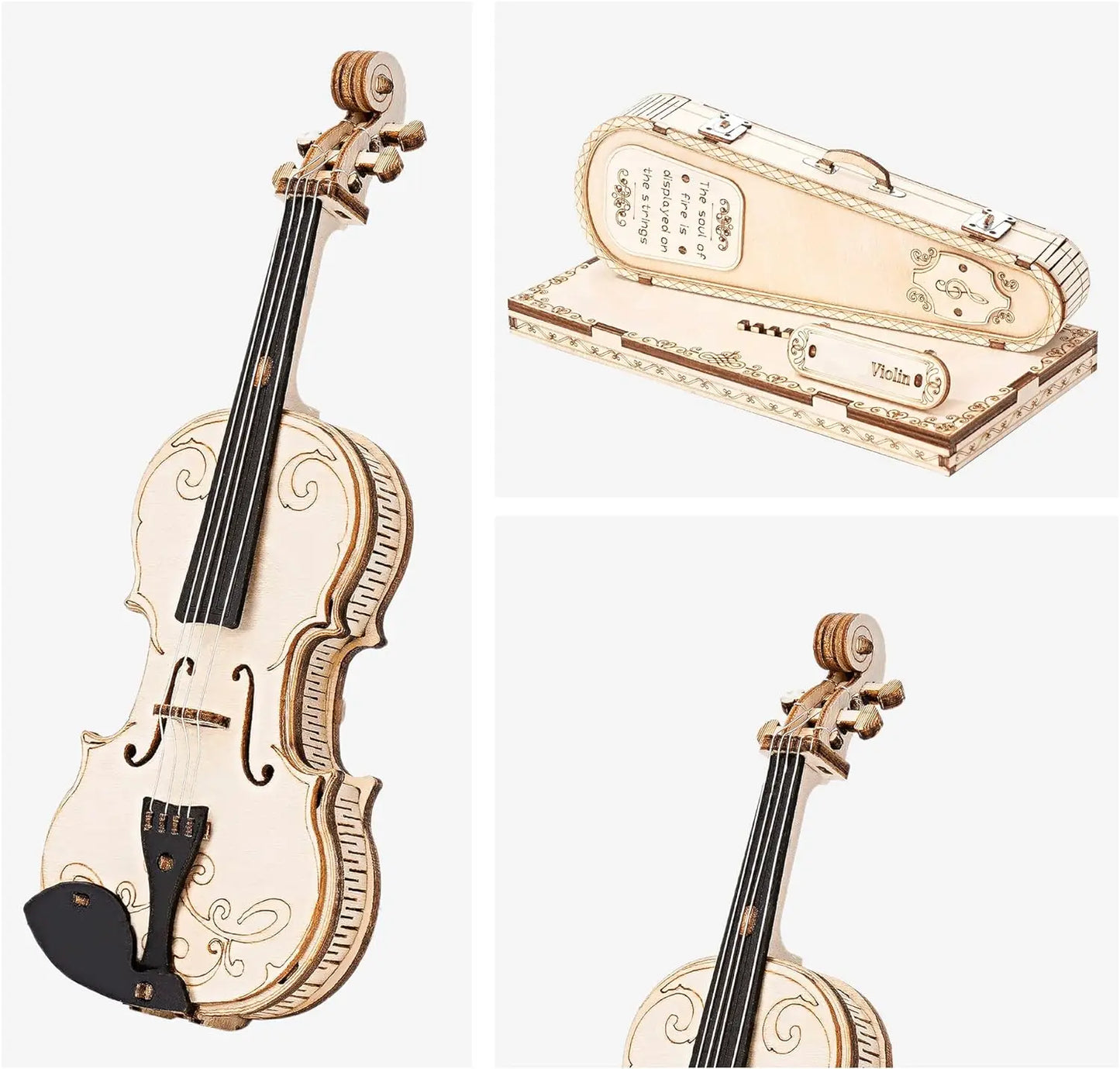 ROKR Violin Capriccio Model 3D Wooden Puzzle TG604K