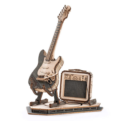 ROKR Electric Guitar Model 3D Wooden Puzzle TG605K