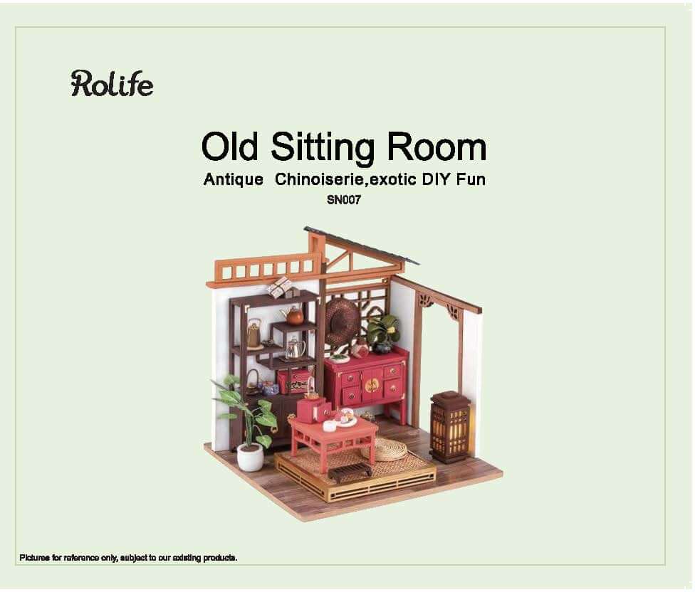 Rolife Old Sitting Room DIY Miniature House SN007 | English Manual