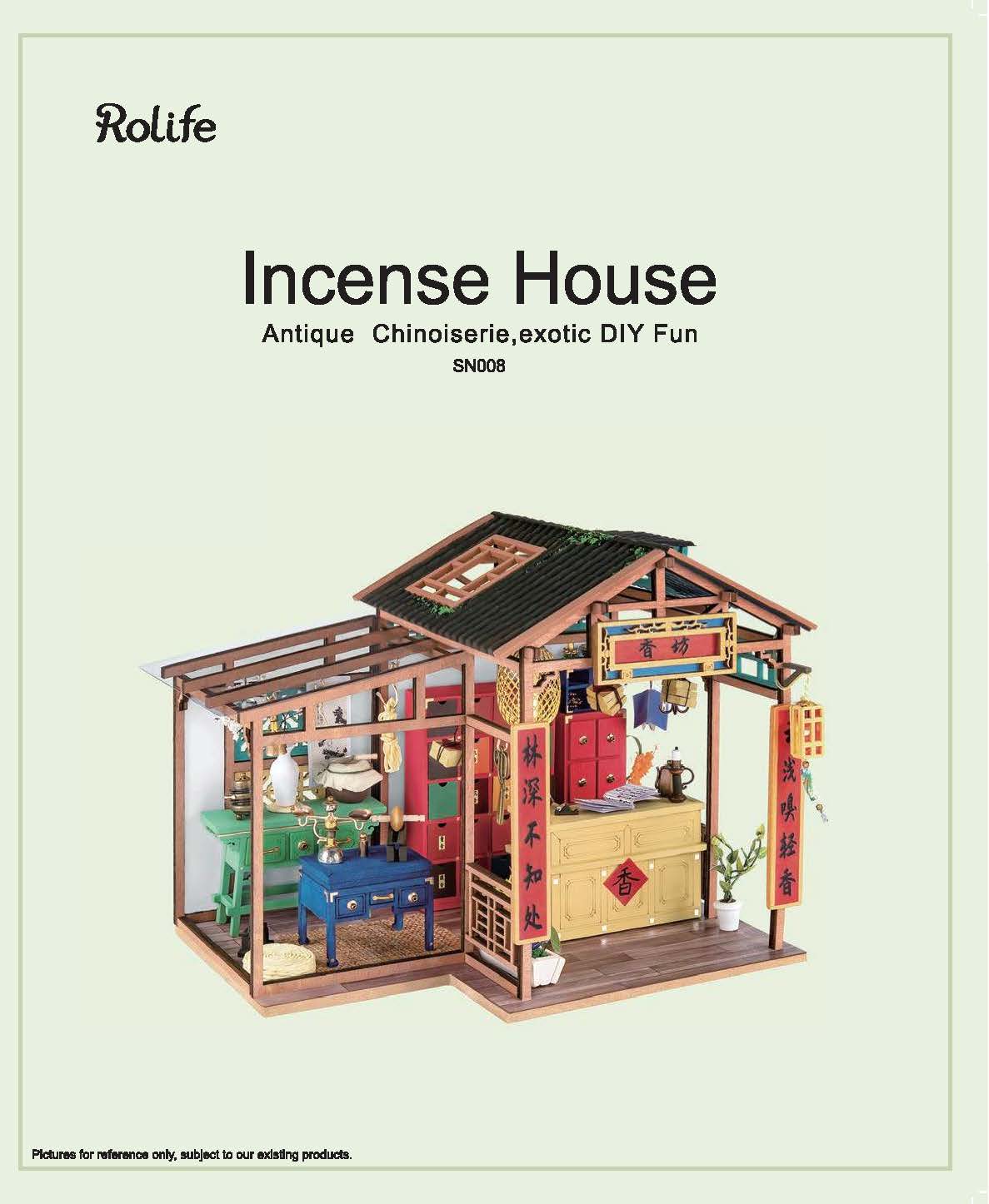 Rolife Incense House DIY Miniature House SN008 | English Manual