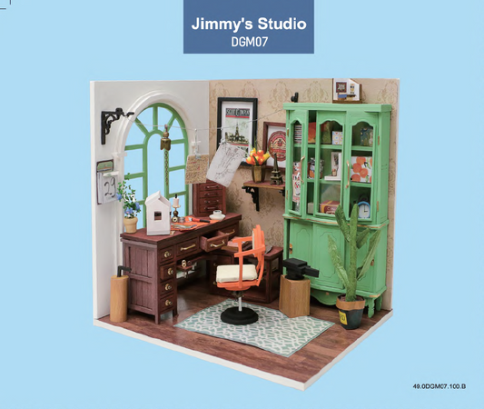 Rolife Jimmy's Studio DIY Miniature House DGM07 | English Manual