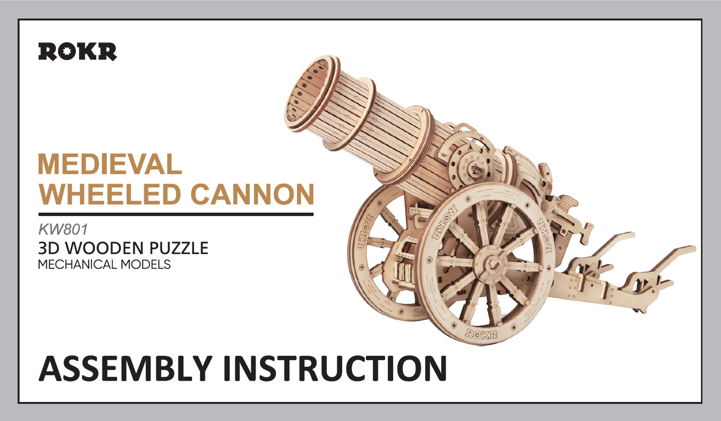 ROKR Wheeled Siege Artillery KW801 | English Manual