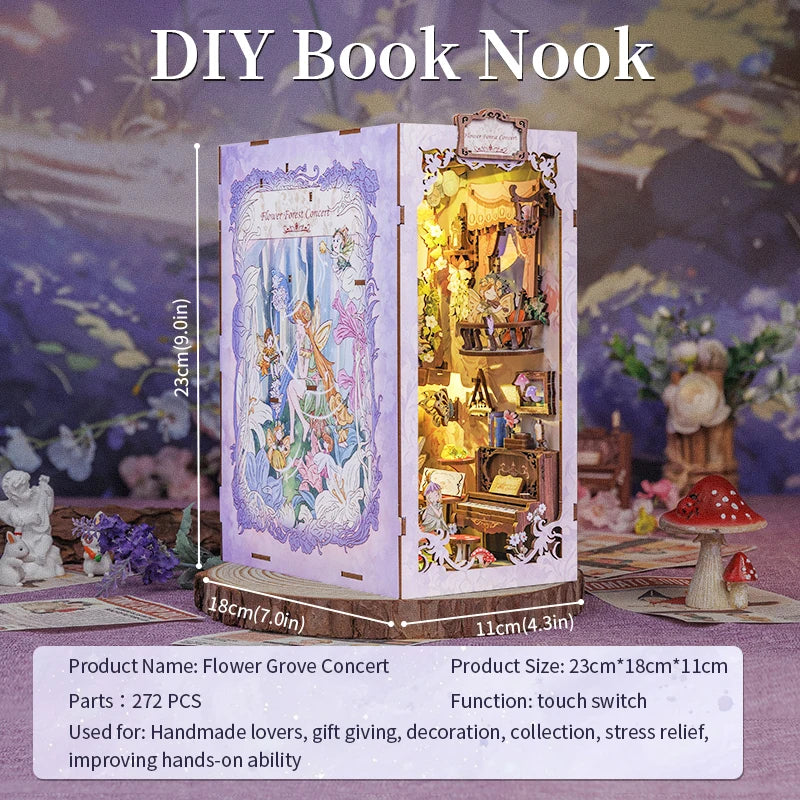 DIY Book Nook Kit | Flower Forest Concert